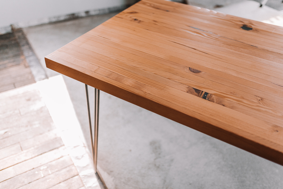 Modern Reclaimed Wood Table